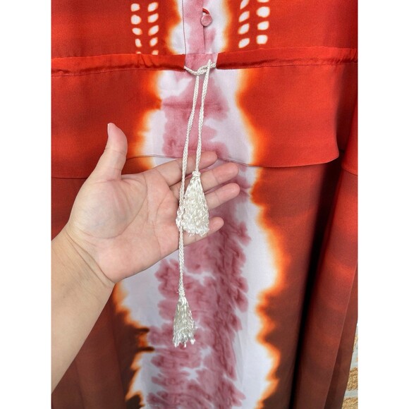 ALTUZARRA
Penelope Dyed Gradient Asymmetric Midi-Dress SIZE 46/16 - Picture 6 of 13